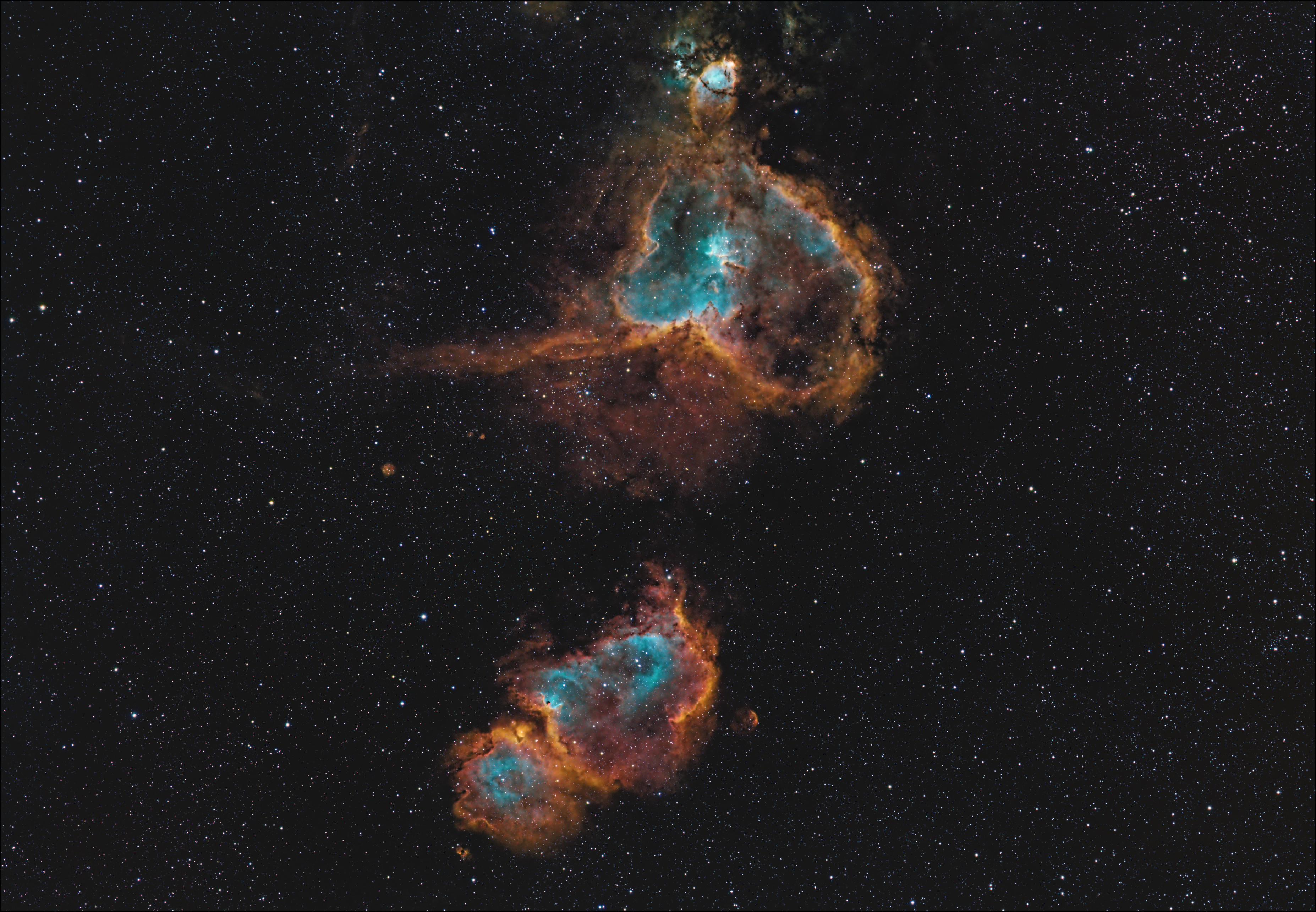 Heart and Sould Nebulae